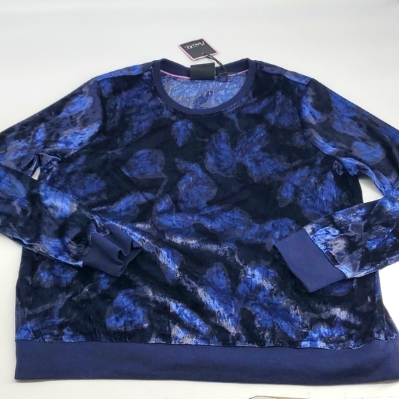 Nanette Lepore Velvety Floral Top Extra Large - Picture 7 of 12